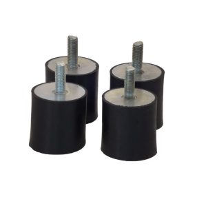 Anti vibration gum M8 40x40 / pack