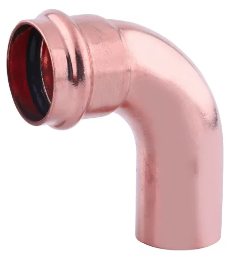Réz press könyök 90° KB 18mm