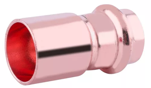 Réz press szűkítő idom 35x22mm