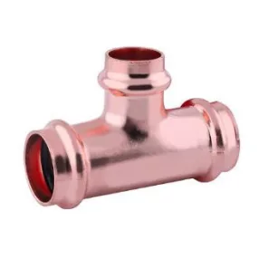 Réz press szűkítő T-idom 42x28x42mm